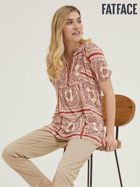 FatFace Natural Lou Bandana Tunic Top (BXP115) | €27