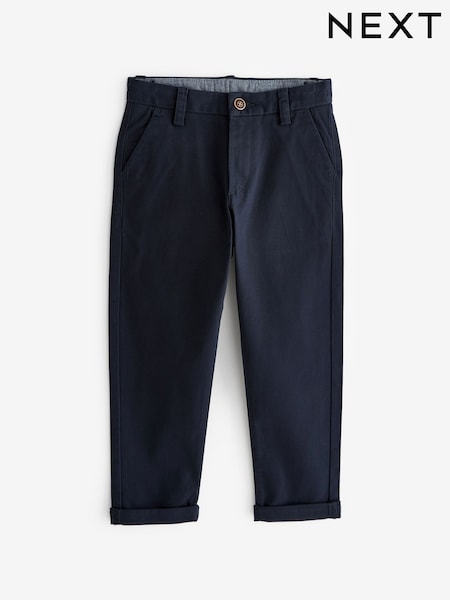 Темно-синий - Stretch Chino Trousers (3-17yrs) (C00255) | €11 - €16