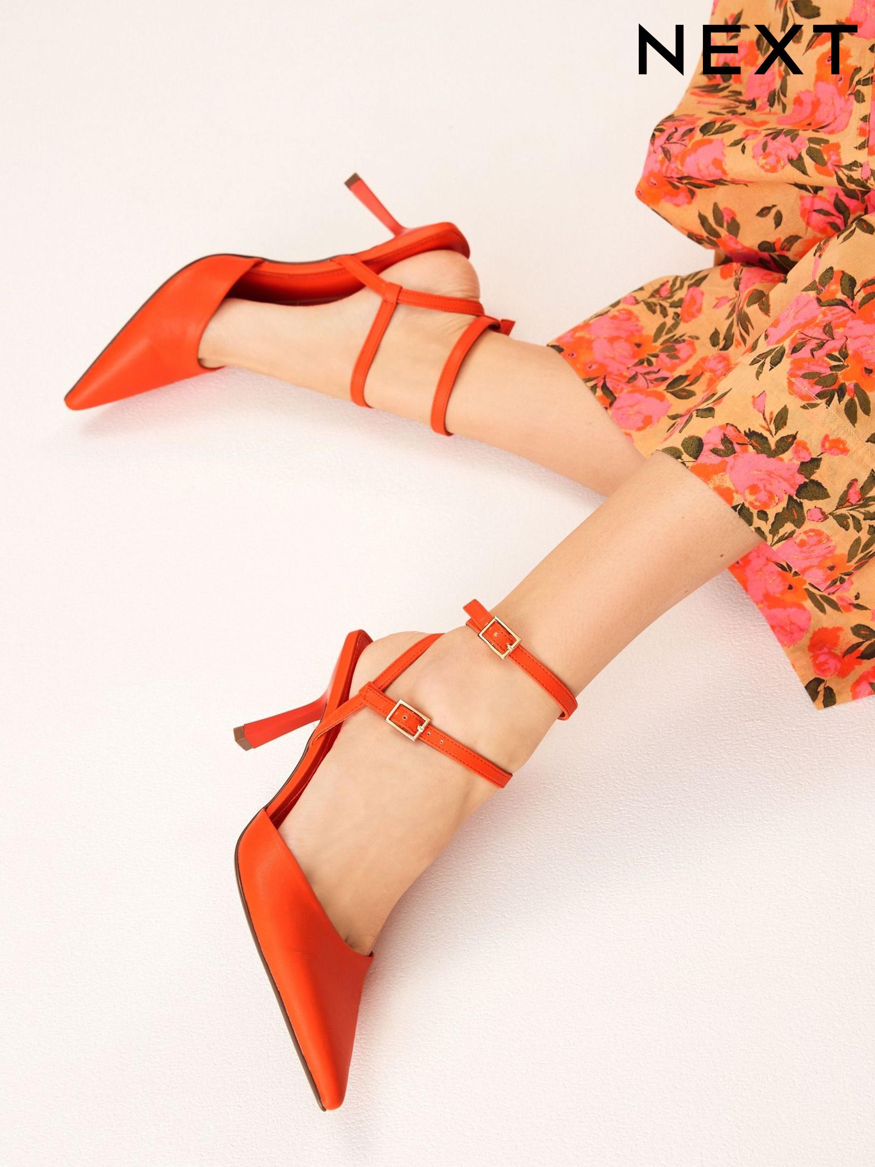Women s Shoes Orange Partywear Footwear Next Luxembourg
