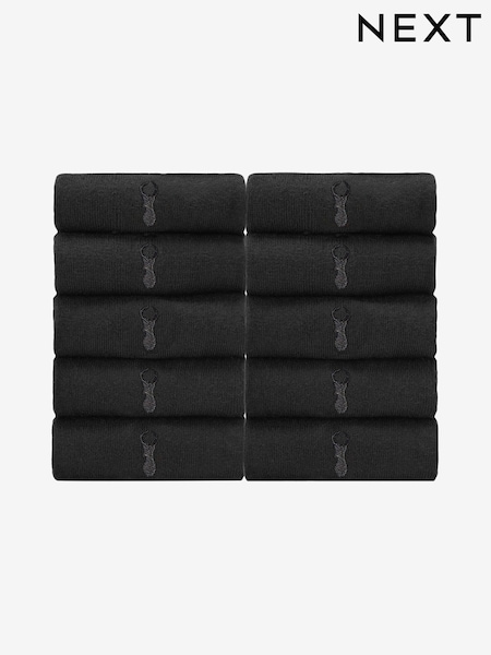 Black Stag 10 Pack Multi Stag Lasting Fresh Embroidered Socks (C00525) | €29