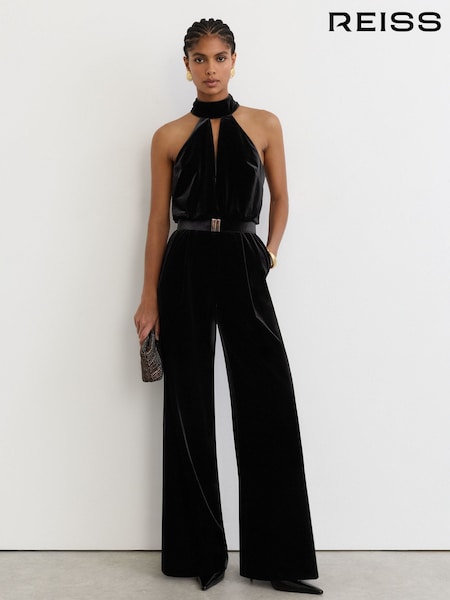Black - Reiss Jodie Jumpsuit