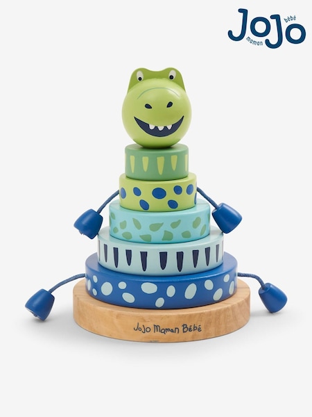 JoJo Maman Bébé Green Dino Wooden Stacker (C01592) | €23.50