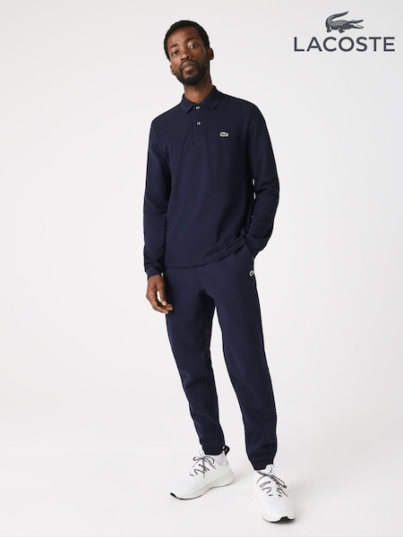 Lacoste Navy Long Sleeve 100% Cotton Polo Shirt (C02230) | $180