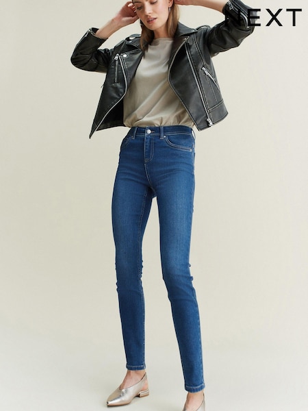 Mittelblau - Superweiche Skinny Jeans (C02461) | 21 €