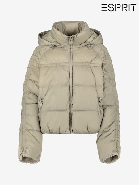 Esprit Pale Natural Cropped Puffer Jacket (C02469) | €66
