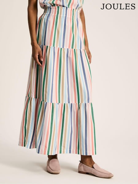 Joules Cynthia Stripe Tiered Co-ord Skirt (C02494) | €39