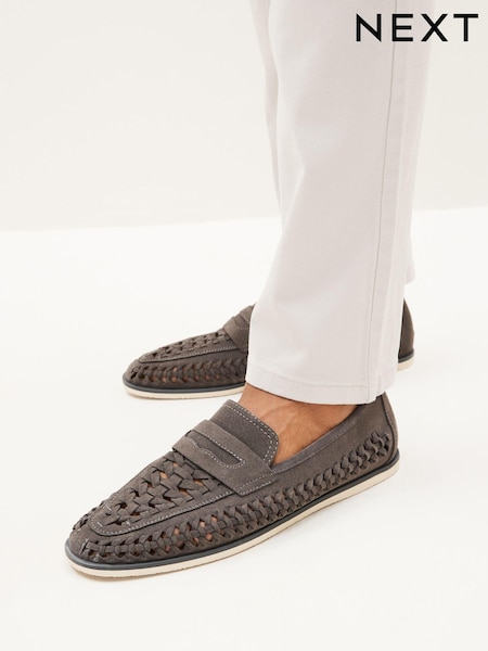Grey Weave Loafers (C03138) | 1,411 UAH