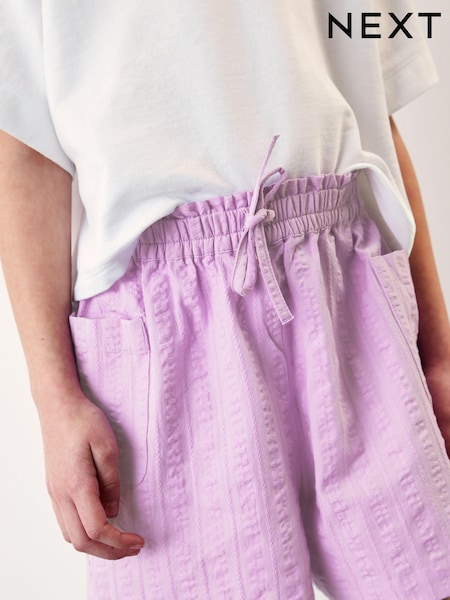 Purple Textured Shorts (3-16yrs) (C03531) | €3.50 - €6