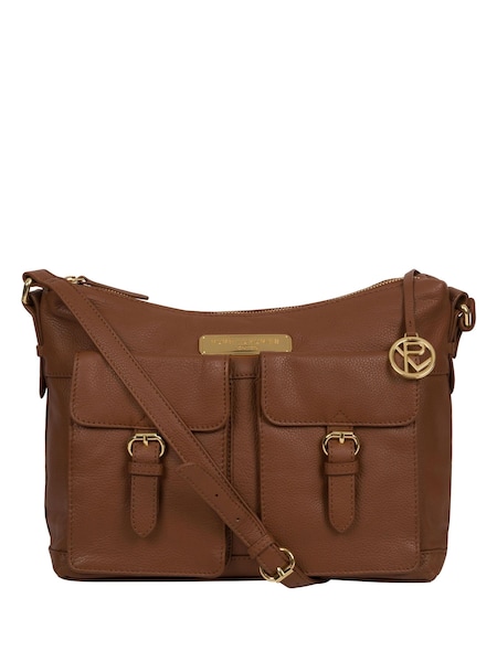 Ruskea - Pure Luxuries London Jenna Leather Shoulder Bag (C04270) | €93