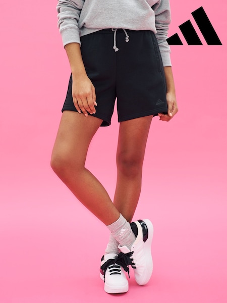 adidas Black Sportswear All Szn Fleece Shorts (C04382) | LEI 125