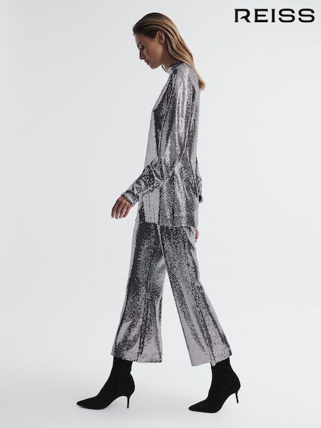 Reiss Valeria Sequin Occasion Trousers (C05643) | ‏1٬056 ر.س.‏