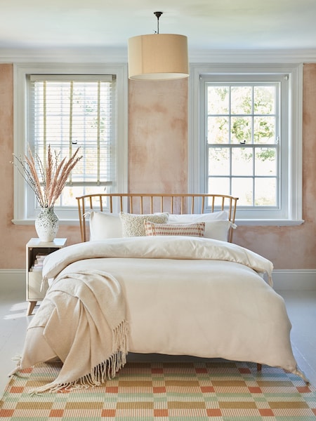 Plissé Textured with Corner Ties Duvet Cover and Pillowcase Set (C06411) | €14 - €29