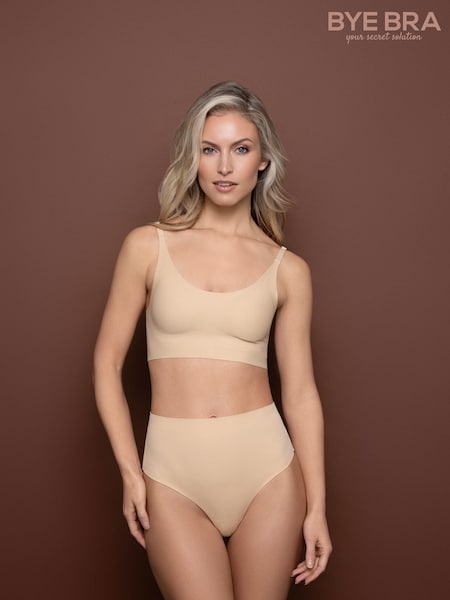 Bye Bra Invisible Mid Waist Nude Thong (C07006) | $28