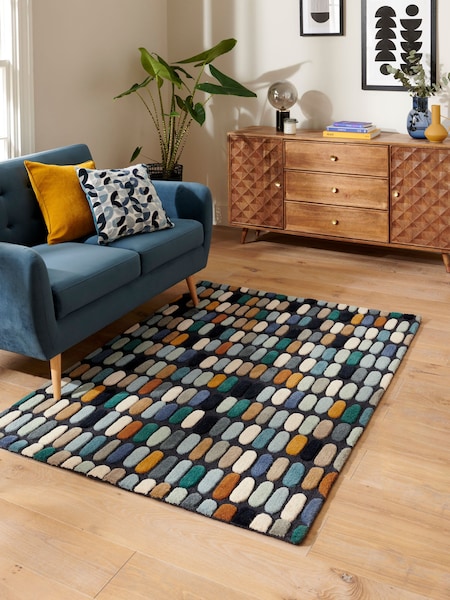 Blue Sketch Rug (C07344) | €126 - €364