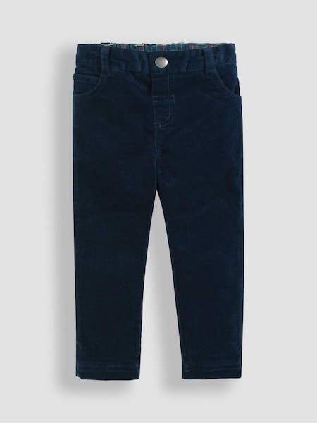 JoJo Maman Bébé Navy Blue Slim Cord Trousers (C07619) | €34