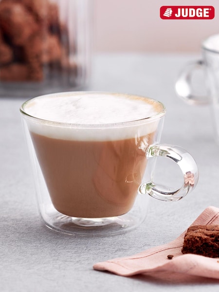 Judge Clear Duo Flare Double Walled Cappuccino Glass Set (C08430) | €26