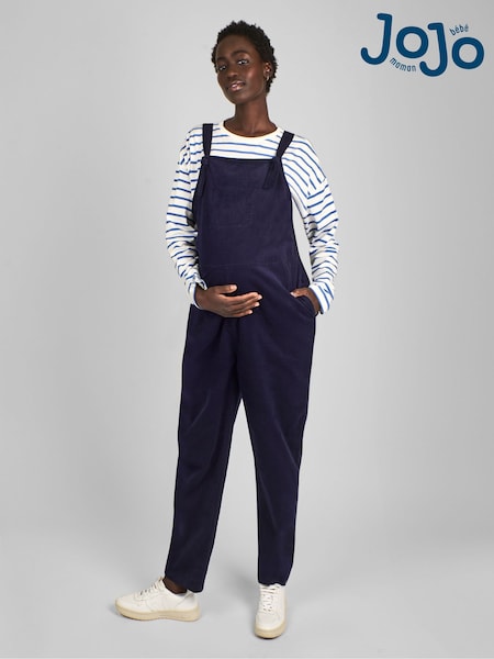 JoJo Maman Bébé Navy Blue Cord Maternity Dungarees (C08579) | 9,970 ISK