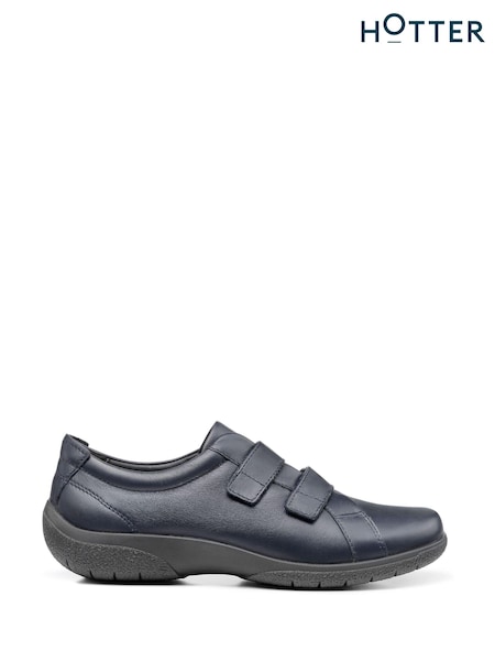 Hotter Blue Wide Fit Leap II Touch-Fastening Shoes (C08612) | €136