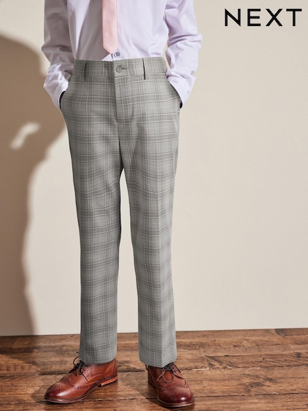 Серый в клеточку - Skinny Fit Suit (12mths-16yrs) (C09460) | €10 - €15