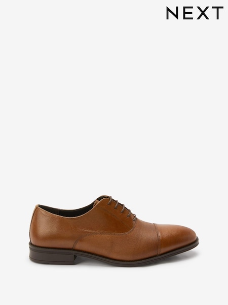 Rjava - Leather Oxford Toe Cap Shoes (C10643) | € 21