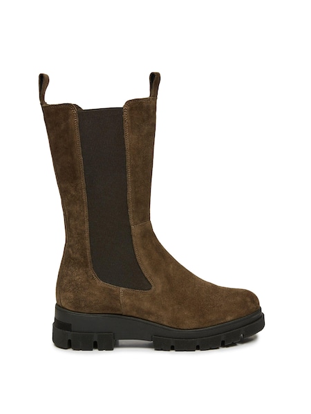 Celtic & Co. Chunky Tall Brown Chelsea Boots (C10666) | €89