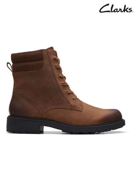 Clarks Brown Leather Orinoco Spice Boots (C11404) | €54