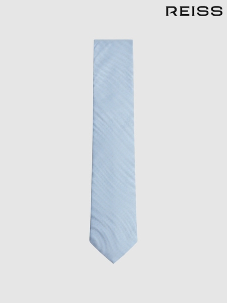 Reiss Soft Blue Ceremony Textured Silk-Blend Tie (C11963) | €73