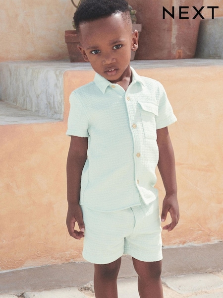 Mineralno zelena - Shirt and Shorts Set (3mths-7yrs) (C14176) | € 18 - € 21