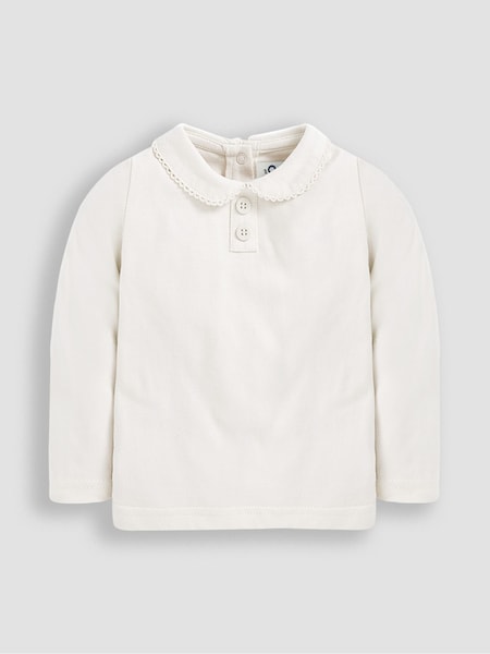 كريم - JoJo Maman Bébé Plain Peter Pan Top (C14335) | ‏87 د.إ.‏