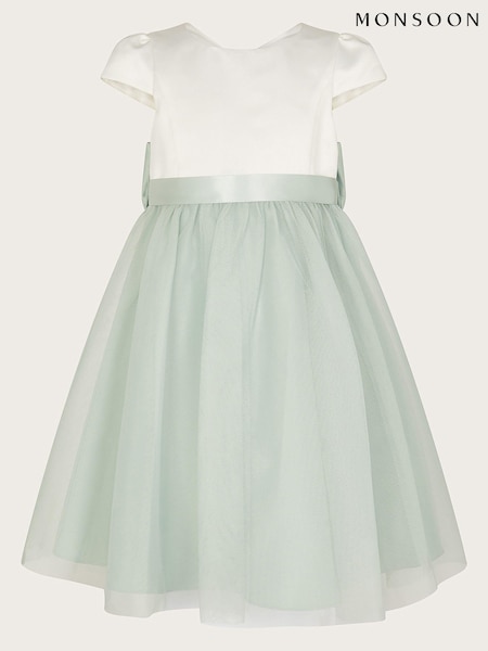 Monsoon Green Tulle Flower Girl Dress (C14533) | 223 QAR - 272 QAR
