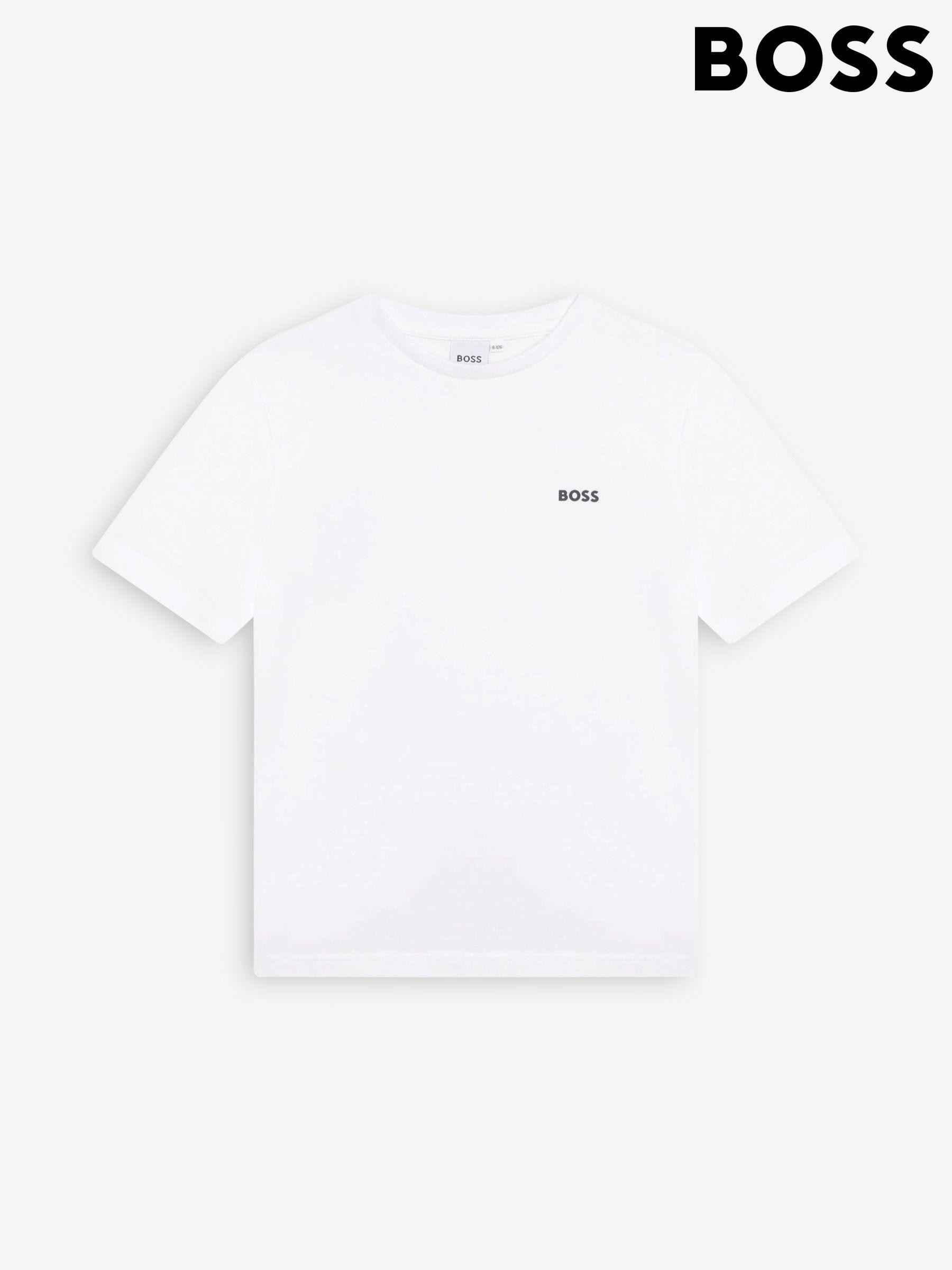 Plain white hugo boss t shirt discount