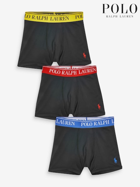 Schwarz - Polo Ralph Lauren Jungen Boxershorts aus Baumwollstretch, 3er Pack (C14851) | 27 €