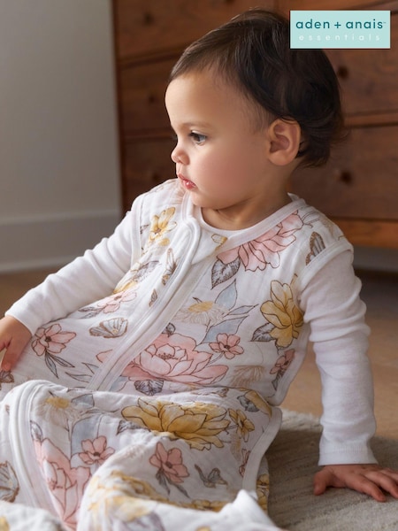 aden + anais Pink 1 TOG Organic Cotton Muslin Earthly Sleeping Bag (C14860) | AED204
