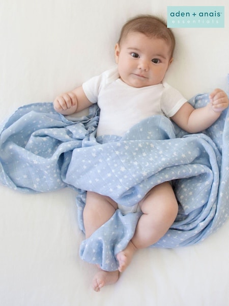 Aden + Anais Large 100% Cotton Muslin Rising Star Blankets 2 Pack (C15107) | ‏156‏₪