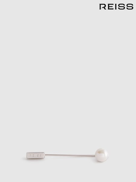 Hopea - Reiss Ardley Pearl Lapel Pin (C15366) | €91