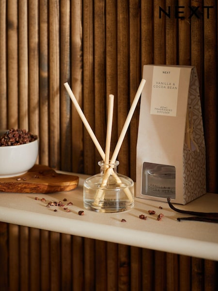 Vanilla & Cocoa Bean 40ml Fragranced Reed Diffuser (C15489) | €7.50