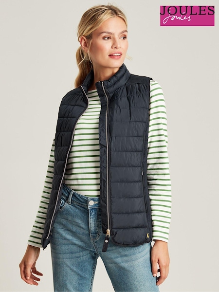 Joules Whitlow Navy Blue Showerproof Padded Gilet (C15627) | €70.50