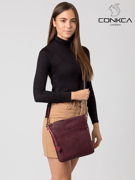 Conkca Avril Leather Cross-Body Bag (C16037) | $86