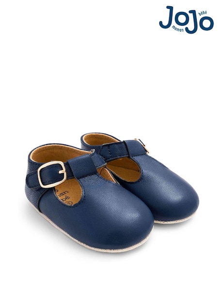 Azul marino - Jojo Maman Bébé Leather Pre-walker Shoes (C16455) | 31 € - 33 €