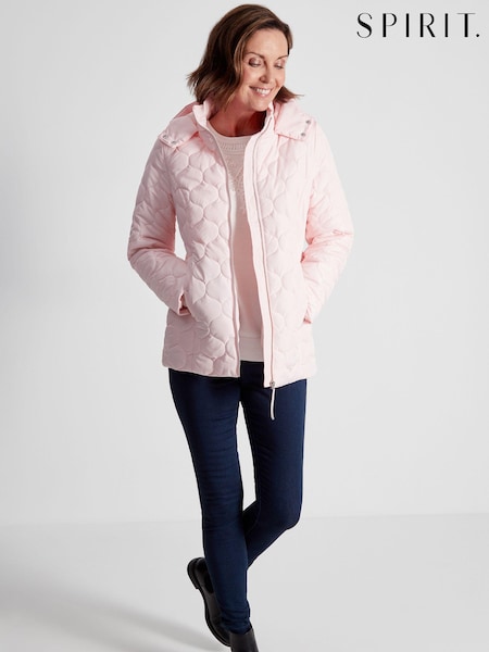 Spirit Pink Quilted Jacket (C16787) | €42