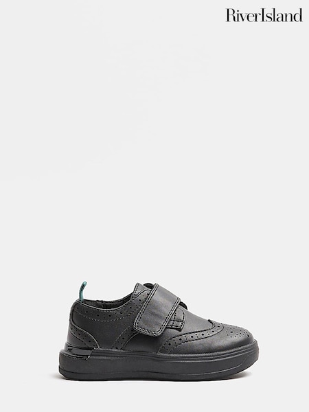 River Island Black Boys Brogue Hybrid Trainers (C16919) | €6