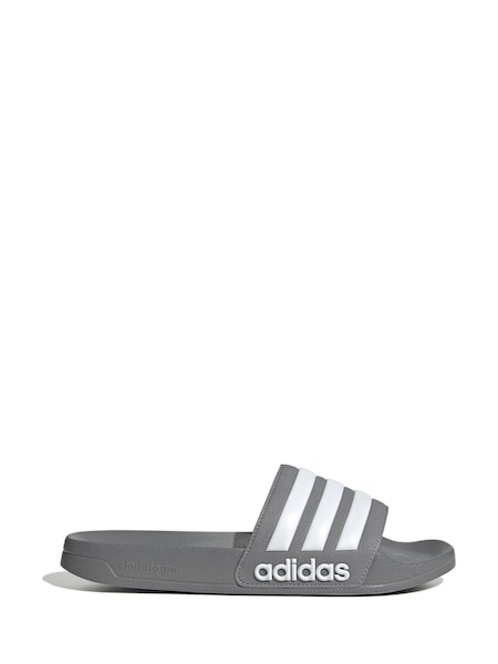 adidas Grey Sportswear Adilette Shower Sliders (C18436) | R$ 225