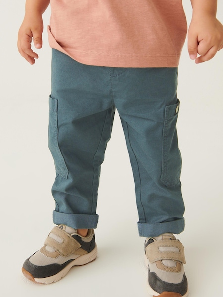 Teal Blue Side Pocket Pull-On Trousers (3mths-7yrs) (C18938) | €11 - €13