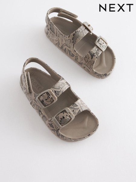 Stone Print Double Buckle Ankle Strap EVA Sandals (C19020) | €11 - €14