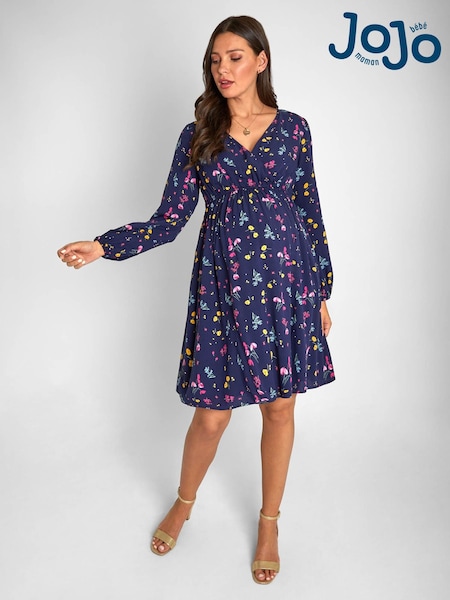 JoJo Maman Bébé Floral Wrap Maternity Dress (C19676) | 73 €
