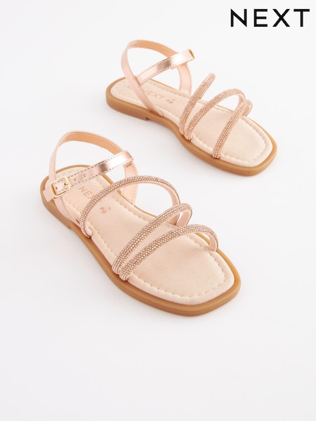 Roségold, Glitzer - Jewelled Sandals (C19926) | 5 € - 7 €