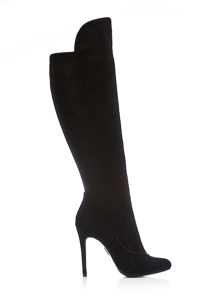 Moda In Pelle Savi Piping Detail Over The Knee Long Suede Boots (C20561) | €102