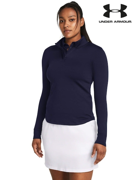 Under Armour Navy Blue/White Golf Play Off 1/4 Zip Sweat Top (C20692) | €40