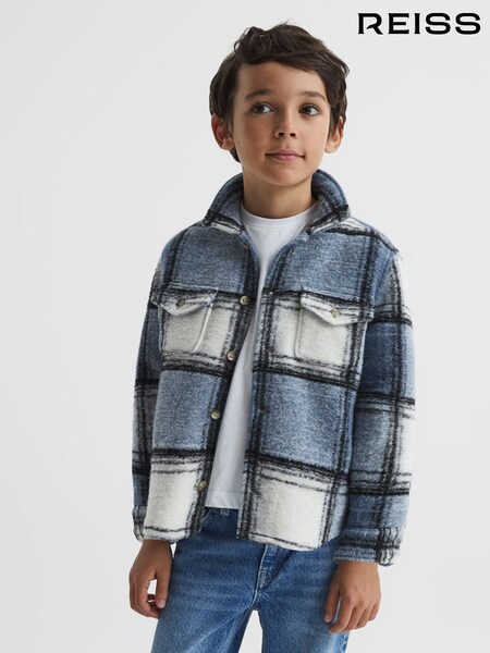 Reiss Blue Belair Junior Checked Overshirt (C20843) | €55