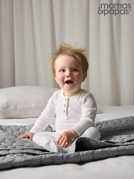 Mamas & Papas 100% Cotton Ribbed And Safari Print Brown Set (C21010) | 27 €